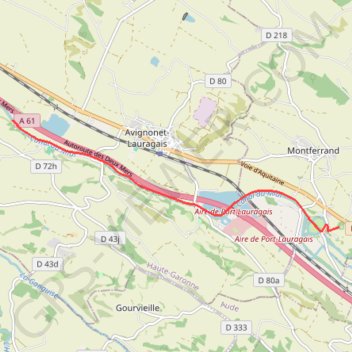 Trace GPS En Cassan - Col de Naurouze (Canal du Midi), itinéraire, parcours