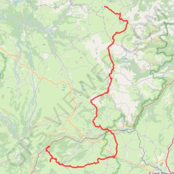 Trace GPS Traversée Puy de Dôme et Cantal, itinéraire, parcours