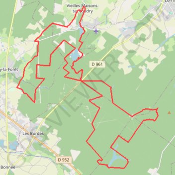 Trace GPS Étang-des-Bois - Forêt d'Orléans, itinéraire, parcours