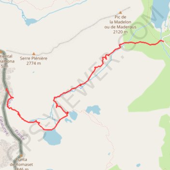 Trace GPS Pic Sud de Canalbonne, itinéraire, parcours