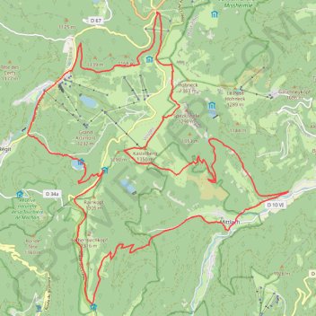 Trace GPS Rando sur la Bresse, itinéraire, parcours