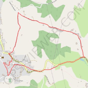 Trace GPS Autour de Saint-Bonnet-Les-Oules, itinéraire, parcours
