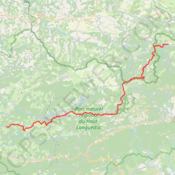 Trace GPS GR71 Randonnée de Ceilhes-et-Rocozels (Hérault) à Le Rialet (Tarn), itinéraire, parcours