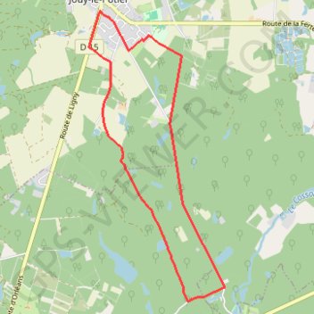 Trace GPS Boucle 17 - Le Duveau, itinéraire, parcours
