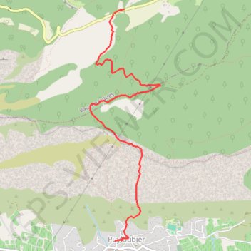 Trace GPS La descente de Puyloubier, itinéraire, parcours