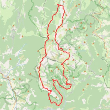 Trace GPS Tour des Hauts Plateaux du Vercors, Archiane-Archiane, itinéraire, parcours