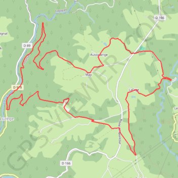 Trace GPS Du plateau Soursacois aux gorges de la Luzège - Soursac - Pays de Haute Corrèze, itinéraire, parcours