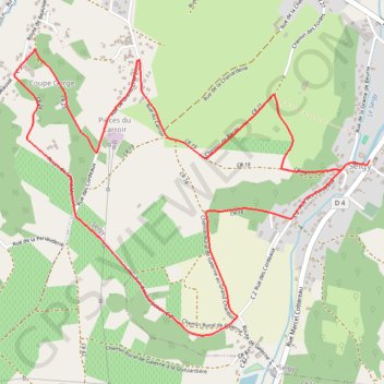 Trace GPS Sentier de coupe-gorge - Seigy, itinéraire, parcours