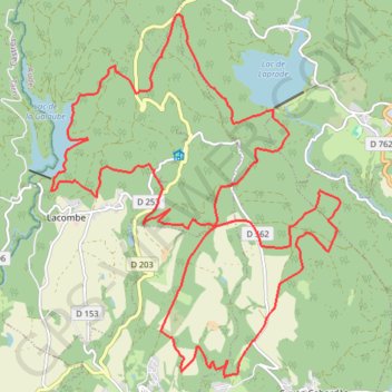 Trace GPS Goutarende - Cuxac-Cabardés, itinéraire, parcours