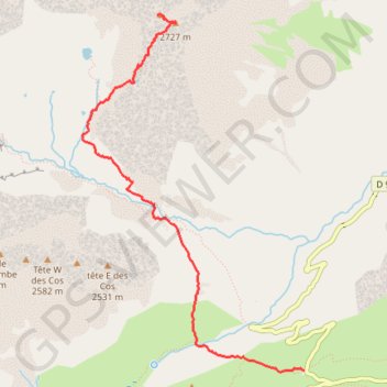 Trace GPS Cime du Sambuis depuis le Col du Glandon, itinéraire, parcours