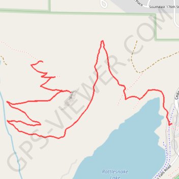 Trace GPS Rattlesnake Ledge, itinéraire, parcours