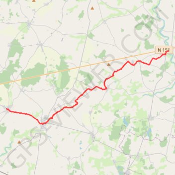 Trace GPS 17 Villabon-Sancergues: 25.20 km, itinéraire, parcours