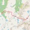 Trace GPS Lacs d'Aigüestortes J2 cirque de Gerber à Colomers via le cirque de Saboredo, itinéraire, parcours