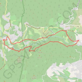 Trace GPS Sillans la Cascade - Salernes, itinéraire, parcours