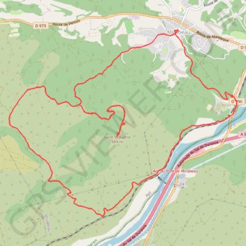 Trace GPS Mirabeau Saint Sépulcre, itinéraire, parcours