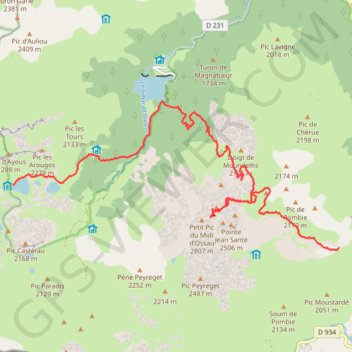 Trace GPS Traversée des Pyrénées - Étape 11, itinéraire, parcours
