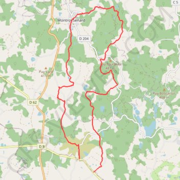 Trace GPS D9 et Route à D9 et Les Betoulles, itinéraire, parcours