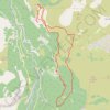 Trace GPS 2021 02 26 - pré Royer Rose recalculé, itinéraire, parcours