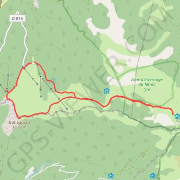 Trace GPS Col de Rousset - parking le beure - cabane du pré-peyret, itinéraire, parcours