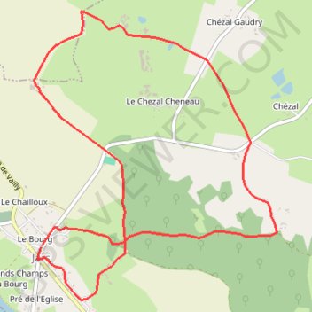 Trace GPS Les Bocages d'en Haut, itinéraire, parcours