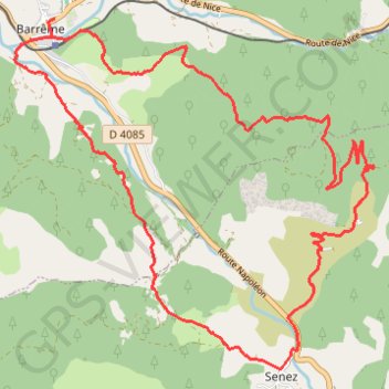 Trace GPS Le Tour de Lieye, itinéraire, parcours