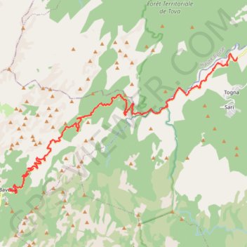 Trace GPS Corse ES 19 : BAVELLA - KAMIESCH, itinéraire, parcours