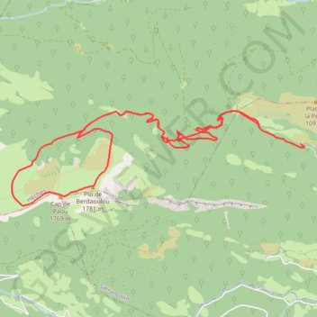 Trace GPS Plo de Berdaoulou, itinéraire, parcours