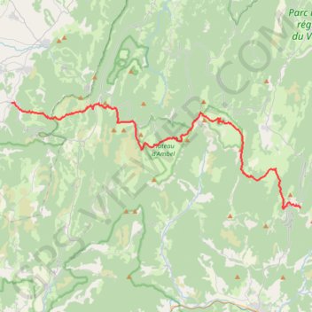 Trace GPS Col du Rousset - Peyrus, itinéraire, parcours