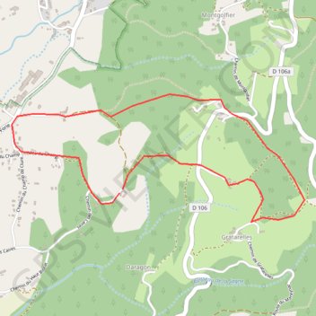 Trace GPS Tour des Caires par la Roche, itinéraire, parcours