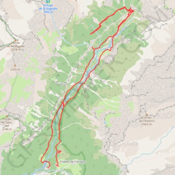 Trace GPS Samoëns, Fer à Cheval, itinéraire, parcours