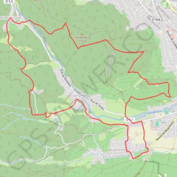 Trace GPS Guebwiller - Circuit de Sainte-Anne, itinéraire, parcours