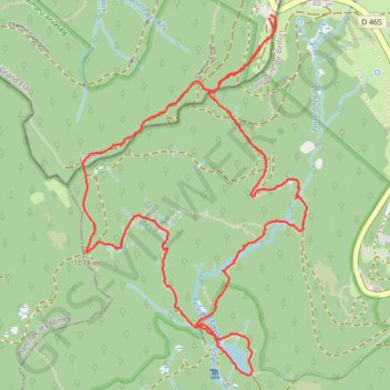 Trace GPS Étang du Petit Haut - Rivière-La-Savoureuse, itinéraire, parcours