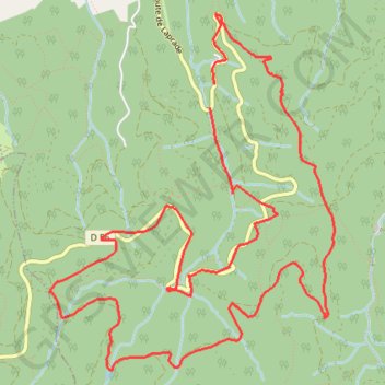 Trace GPS Autour de Labruguière, itinéraire, parcours