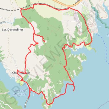 Trace GPS Chorges - Sentier des Curattes, itinéraire, parcours
