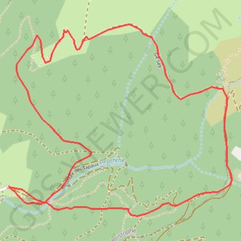 Trace GPS Croix de Gouret depuis Vaugelas, itinéraire, parcours