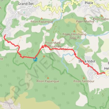 Trace GPS Grand Ilet - Hell Bourg, itinéraire, parcours
