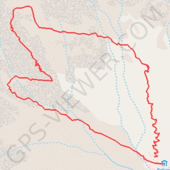 Trace GPS Dents de Coste Counier, itinéraire, parcours
