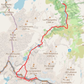 Trace GPS Balaïtous, itinéraire, parcours
