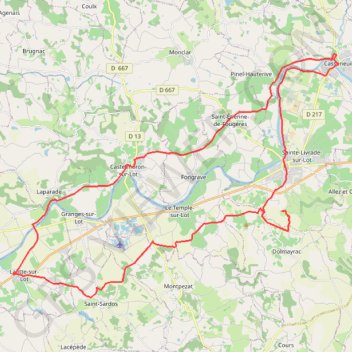 Trace GPS Morning Ride, itinéraire, parcours