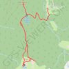 Trace GPS Croix du Léat, Pierre du Pin et Lac du Léat, itinéraire, parcours