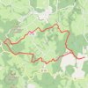 Trace GPS À l'Ouest de Felletin, itinéraire, parcours