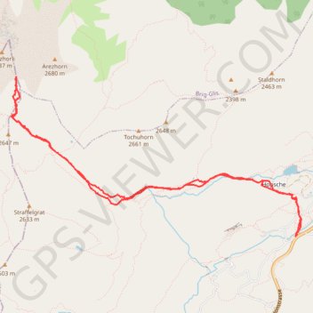 Trace GPS Spitzhorli, itinéraire, parcours