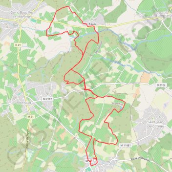 Trace GPS Balade à Saint Drezery (34160), itinéraire, parcours