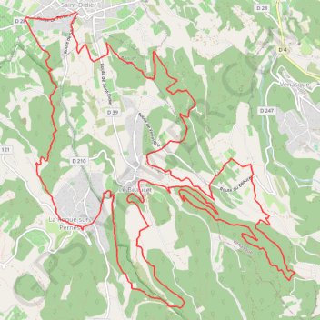 Trace GPS La Roque - Le Beaucet - Forêt de Venasque, itinéraire, parcours