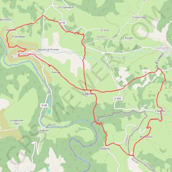 Trace GPS Boucle autour de La Besse, itinéraire, parcours