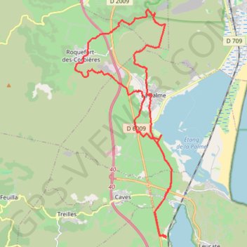 Trace GPS 17 Avril 2018 Roquefort, itinéraire, parcours