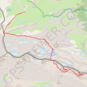 Trace GPS Le Casque et la Tour du Marboré (Les Pyrénées vues par Mariano), itinéraire, parcours