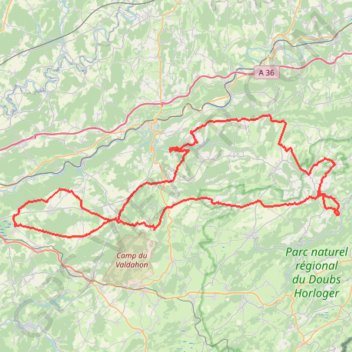Trace GPS Belleherbe - Saône, itinéraire, parcours