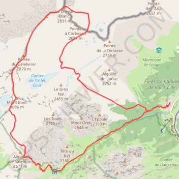 Trace GPS Mont_Buet, itinéraire, parcours
