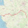Trace GPS EuroVélo 6 : Nevers - Saint-Nazaire, itinéraire, parcours